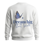 Sweater Dream Big - Wit (Unisex)