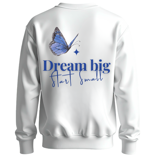 Sweater Dream Big - Wit (Unisex)