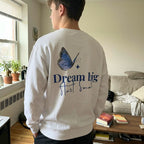 Sweater Dream Big - Wit (Unisex)