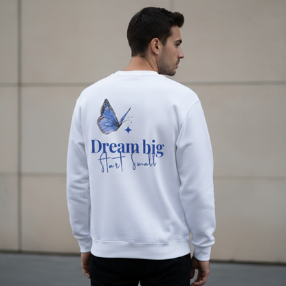 Sweater Dream Big - Wit (Unisex) - Eclypse